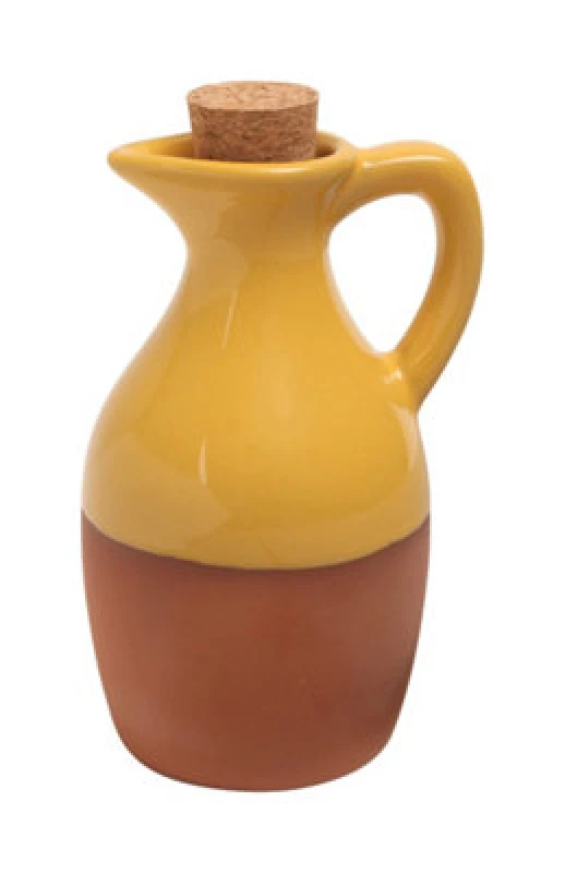 Image of Dexam Sintra Glazed Terracotta Oil Drizzler - Ochre