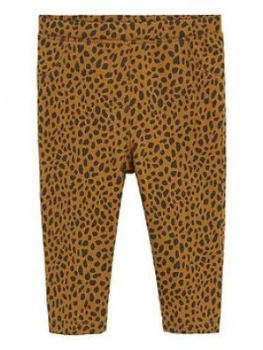Image of Mango Baby Girls Animal Print Leggings