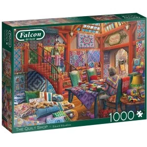 Image of Jumbo Falcon de Luxe The Quilt Shop Jigsaw Puzzle - 1000 Pieces