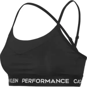 Image of Calvin Klein Performance Performance Logo Sports Bra - Black