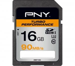 Image of PNY Turbo 16GB SDHC Memory Card