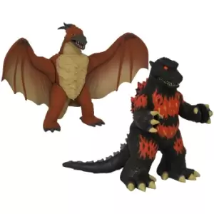 Image of Diamond Select Godzilla Vinimate 2-Pack - Burning Godzilla & Rodan