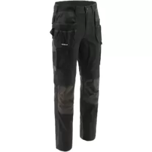 Image of Caterpillar Essentials Knee Pocket Work Trouser (36R) (Black) - Black