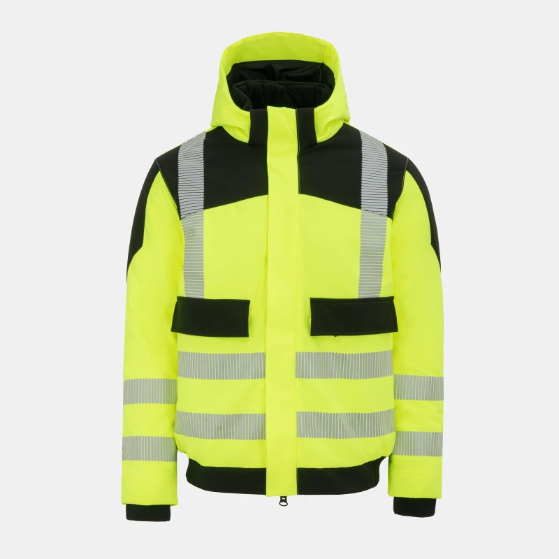 Image of Dunlop Hi Vis Pro Jacket Mens Yellow male S