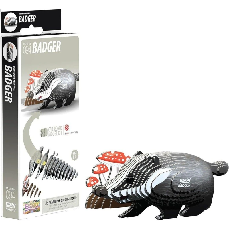 Image of Eugy Badger 3D Craft Kit Multi