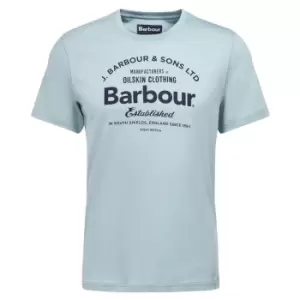 Image of Barbour Mens Brairton Tee Blue Chalk XL