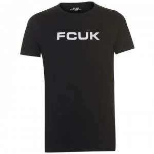 Image of French Connection T Shirt - Black White