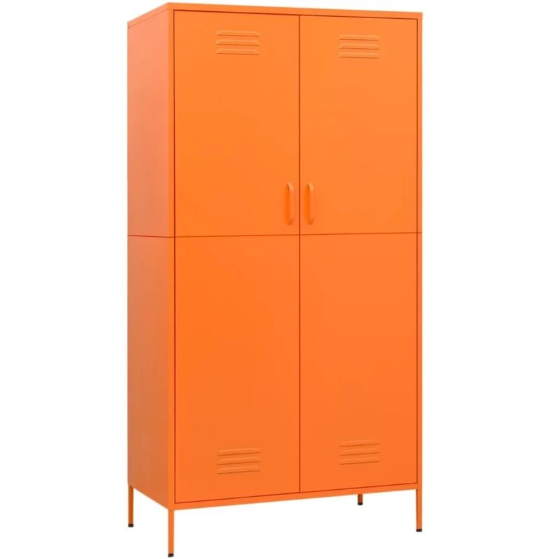 Image of VIDAXL Wardrobe Orange 90x50x180cm Steel Vidaxl 8720286565582