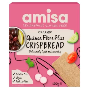 Image of Amisa Quinoa Fibre Plus Crispbread 100g