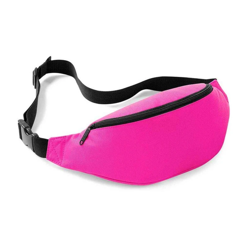 Image of Bagbase Belt Waist Bag in Fuchsia Fuchsia Unisex One Size