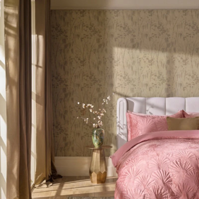 Image of Next Time Travel Trees Gold Wallpaper