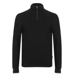Image of Boss Dagnese quarter Zip Sweater - Black