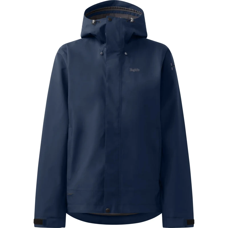 Image of Womens waterproof jacket Haglofs Breeze Bleu Female S