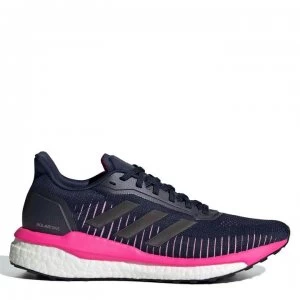 Image of adidas Solar Drive Ladies Running Shoes - Navy/Pink