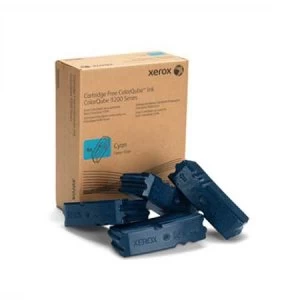 Image of Xerox 108R00829 Cyan Solid Wax Ink 4 Pack