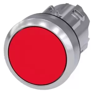 Image of Siemens Flat Red - Momentary, SIRIUS ACT Series, 22mm Cutout, Round