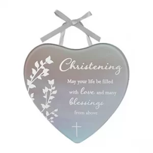 Image of Reflections Of The Heart Mini Plaque Christening