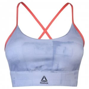 Image of Reebok MYT AOP Sports Bra Ladies - Denim Dust