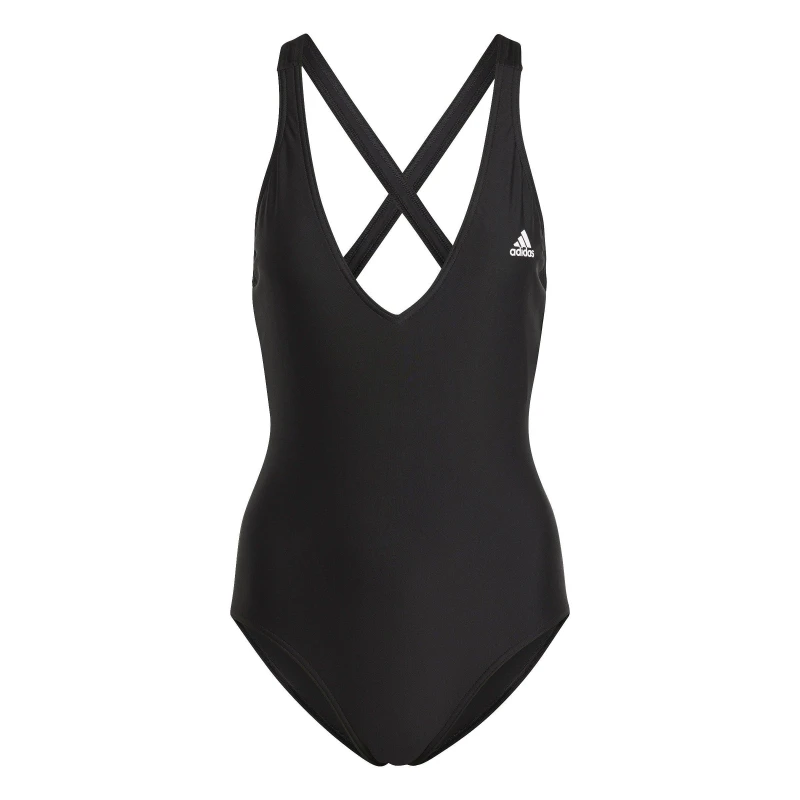 Image of adidas 3-Stripes Swimsuit - Black XS