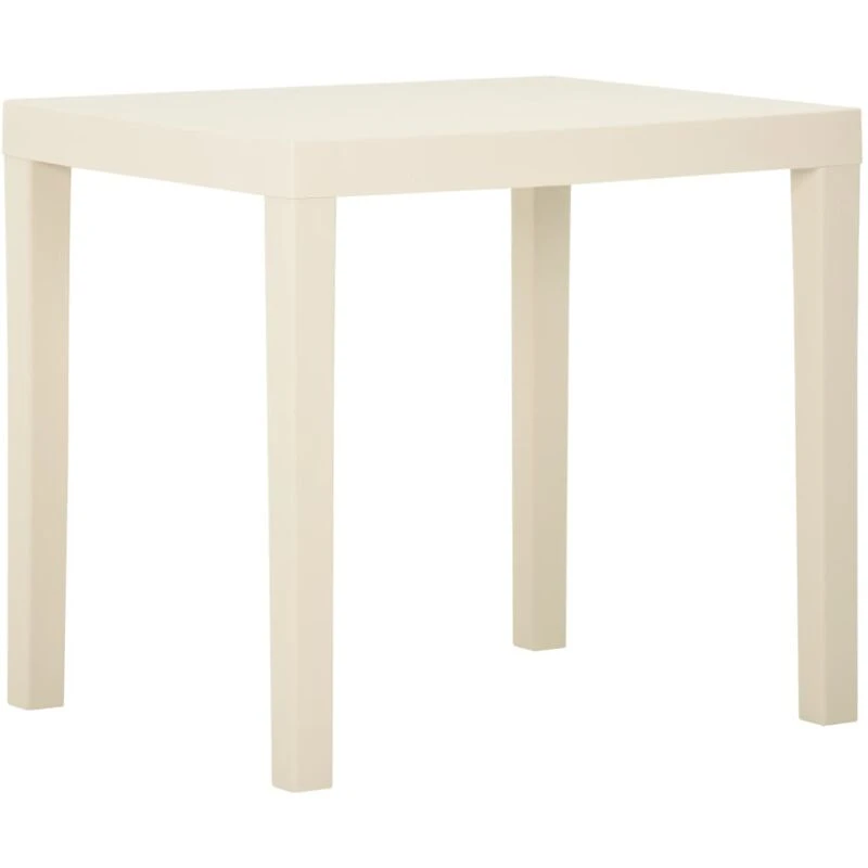 Image of VIDAXL Garden Table White 79x65x72cm Plastic vidaXL 8720286314654