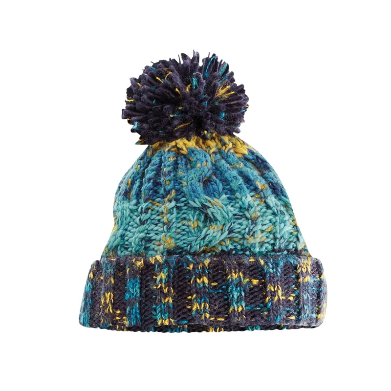 Image of Beechfield Beechfield Men Corkscrew Beanie in Mid Blue Mid Blue One Size Male 5063425911172