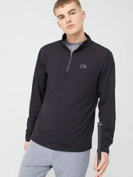 Image of Calvin Klein Golf Newport Half Zip - Black