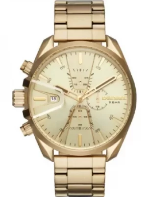 Image of Diesel Mens MS9 Chronograph Gold Plated Bracelet Watch DZ4475