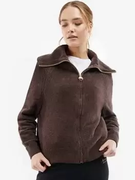 Image of Barbour International Romana Knit - Brown, Size 18, Women
