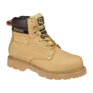 Image of Grafters Mens Gladiator Safety Boots (11 UK) (Honey)