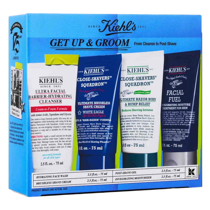 Image of Kiehl's Mens Get Up & Groom Set