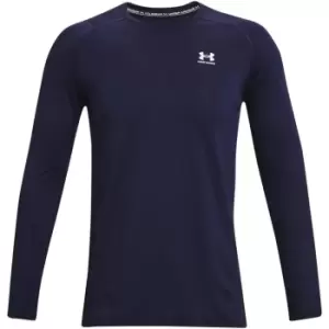 Image of Under Armour CG Armour Fitted Crew - Blue