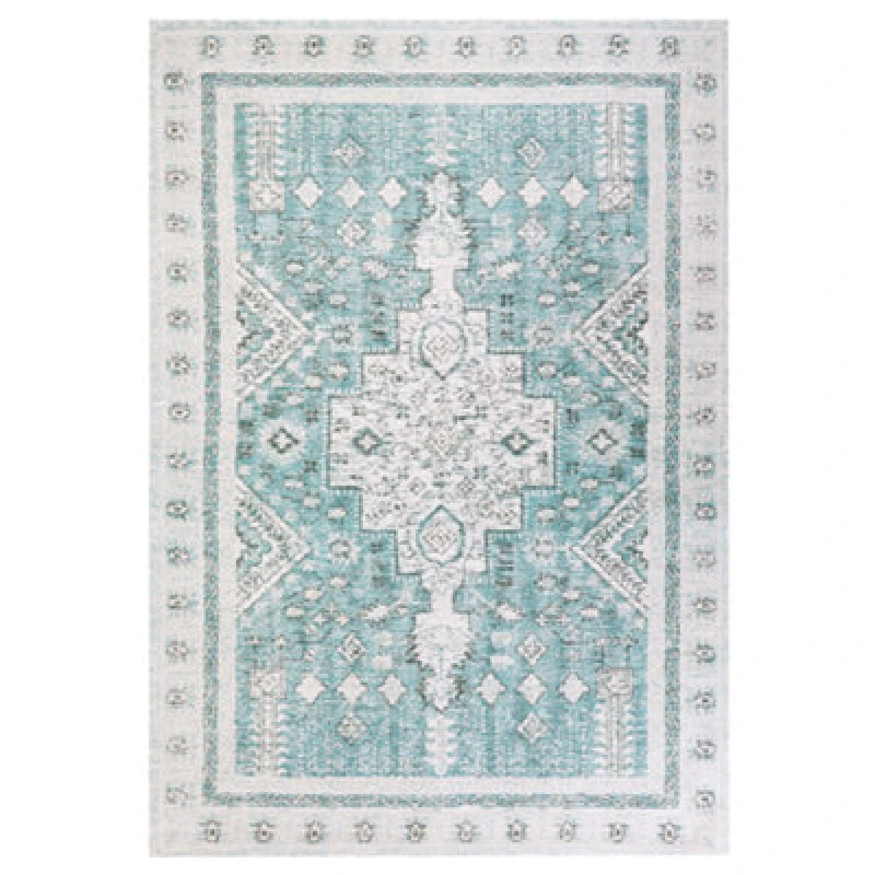 Image of Beliani Rug Fulla Mint Green 160 X 230 Cm Cotton