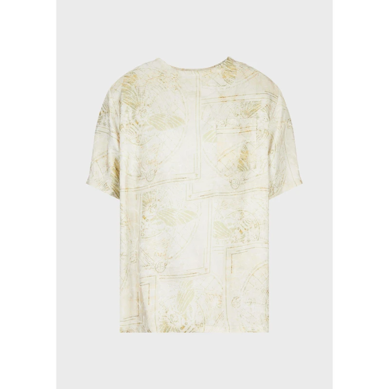 Image of Emporio Armani Mens Short Sleeve T-Shirt Kaki-Khaki male XL