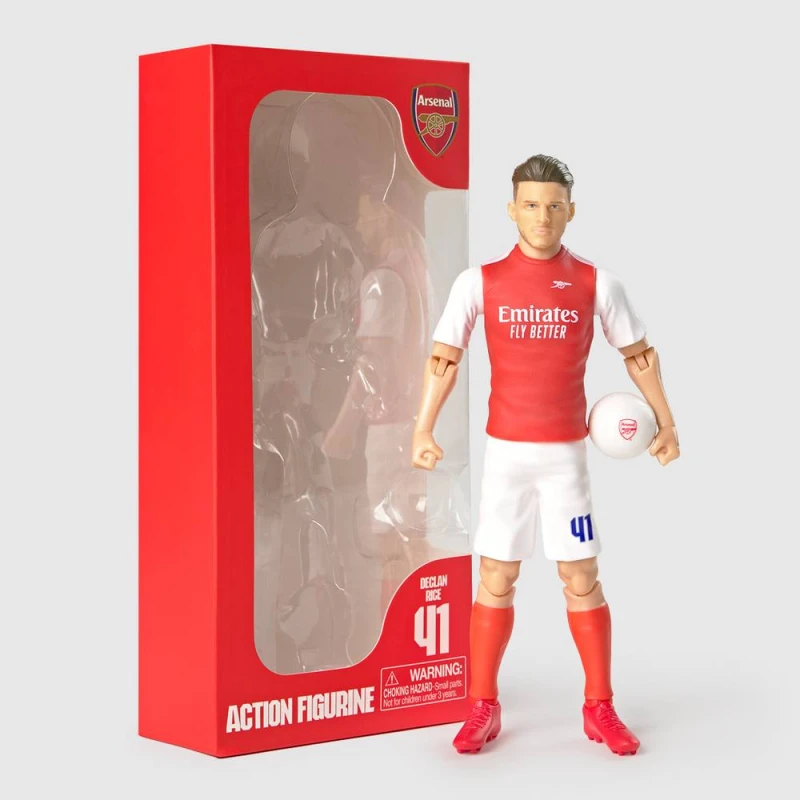 Image of Banbotoys Declan Rice Arsenal Fully Articulated Figurine in Red Red Unisex