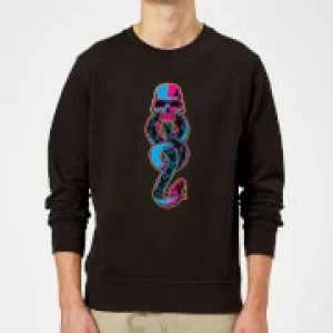 Image of Harry Potter Dark Mark Neon Sweatshirt - Black