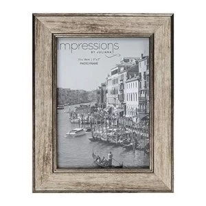 Image of 5" x 7" - Impressions Tarnished Pewter Look Photo Frame