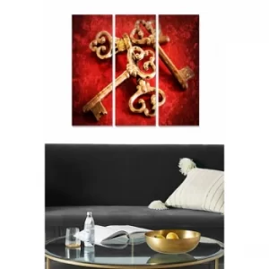 Image of MDF289755887 Multicolor Decorative MDF Painting (3 Pieces)