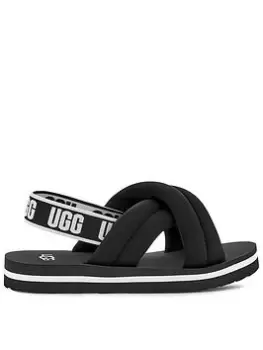 Image of UGG Everlee Sandal - Black, Size 3 Older