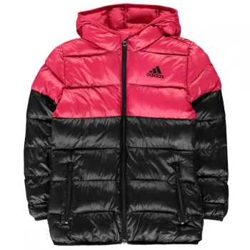Image of adidas Padded Jacket Junior Girls - Black/Pink