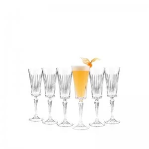 Image of RCR Set of 6 Champagne Timeless Flutes