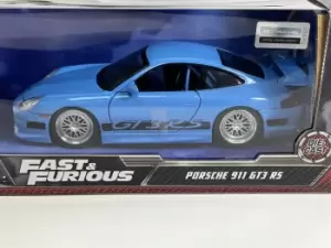 Image of Fast and Furious Brians Porsche 911 GT3 RS Blue 1:24 Scale Jada 253203080