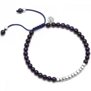 Image of Ladies Lola Rose Silver Plated Blue Sandstone Marylebone Bracelet