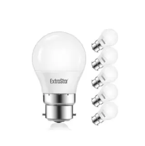 Image of 5W LED Golf Ball Bulb B22 Daylight 6500K (pack of 6)