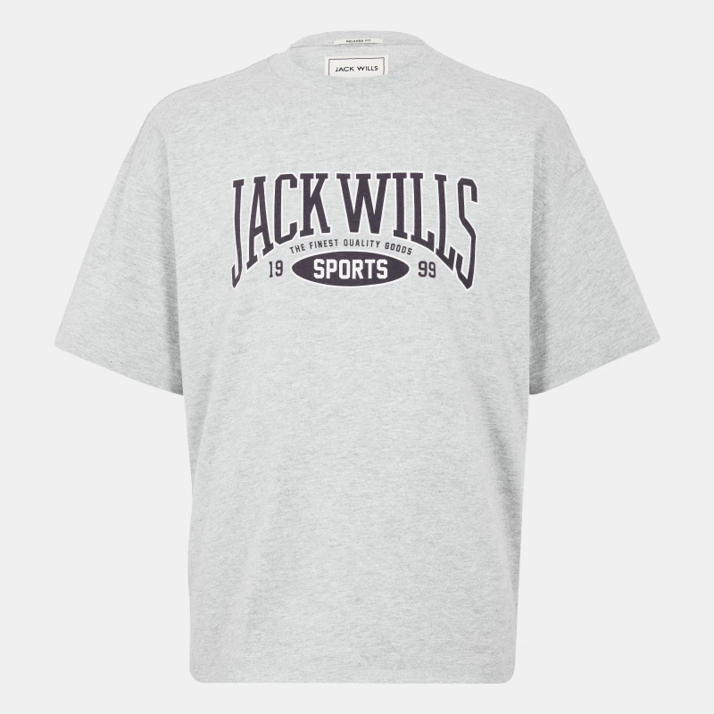 Image of Jack Wills Team T-Shirt - Grey Grey XS