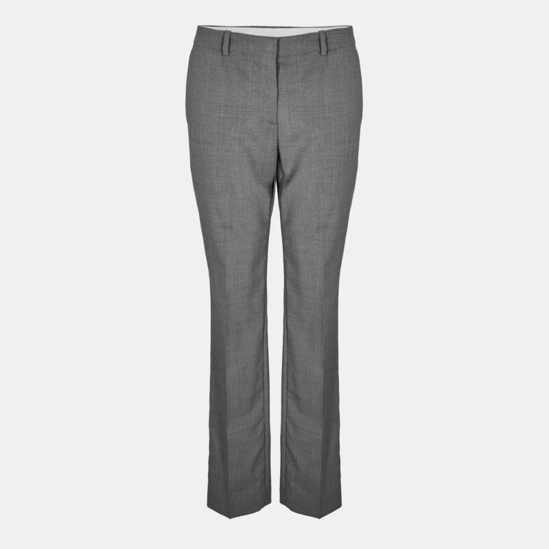 Image of Boss Womens Tameah Slim Fit Trousers Silver female 14 (XL)