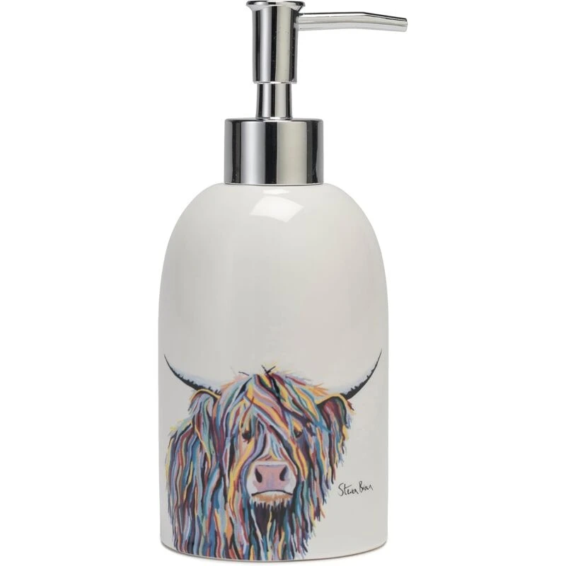 Image of Croydex Art by Steven Brown Angus McCoo Soap Dispenser, Ceramic - Croydex AJ200022