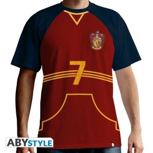 Image of Harry Potter - Quidditch Jersey Mens X-Small T-Shirt - Red