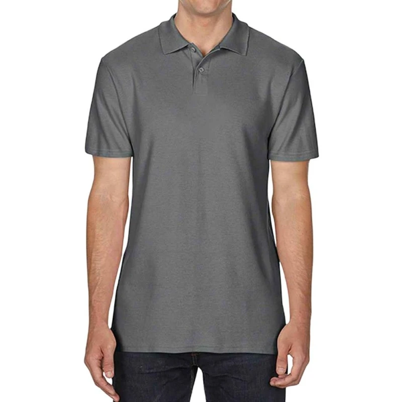 Image of Gildan Softstyle Polo Shirt in Charcoal Size: 3XL Charcoal Unisex 3XL
