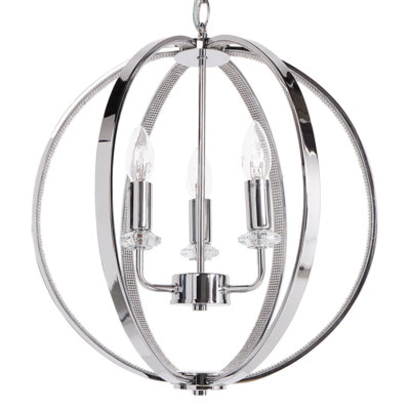 Image of Beliani Chandelier Tenoiro Metal Silver