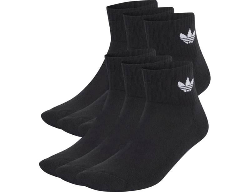 Image of Adidas Originals Mid Ankle 6er Pack Socks Black M